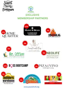 PRRA Exclusive Membership Partners collage showing various partner logos with red discount badges and green text in the center